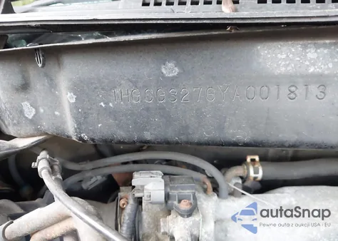 2000 Honda Accord 2.3 Ex из США, поврежденный, VIN 1HGCG3276YA001813